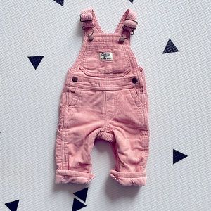 Pink Corduroy OshKosh Overalls